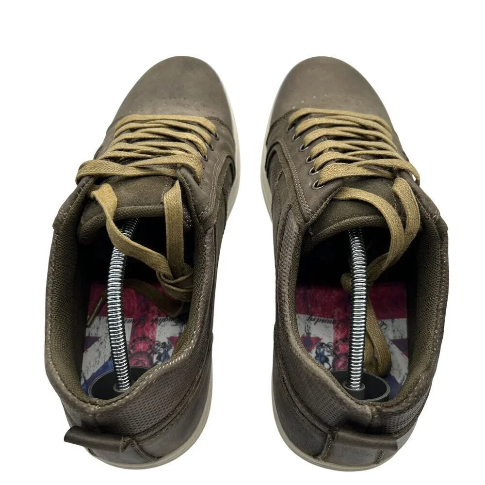 English Laundry NEW Mens 9 Aqua Sneaker Casual Earthy Green Lace Up Perforated